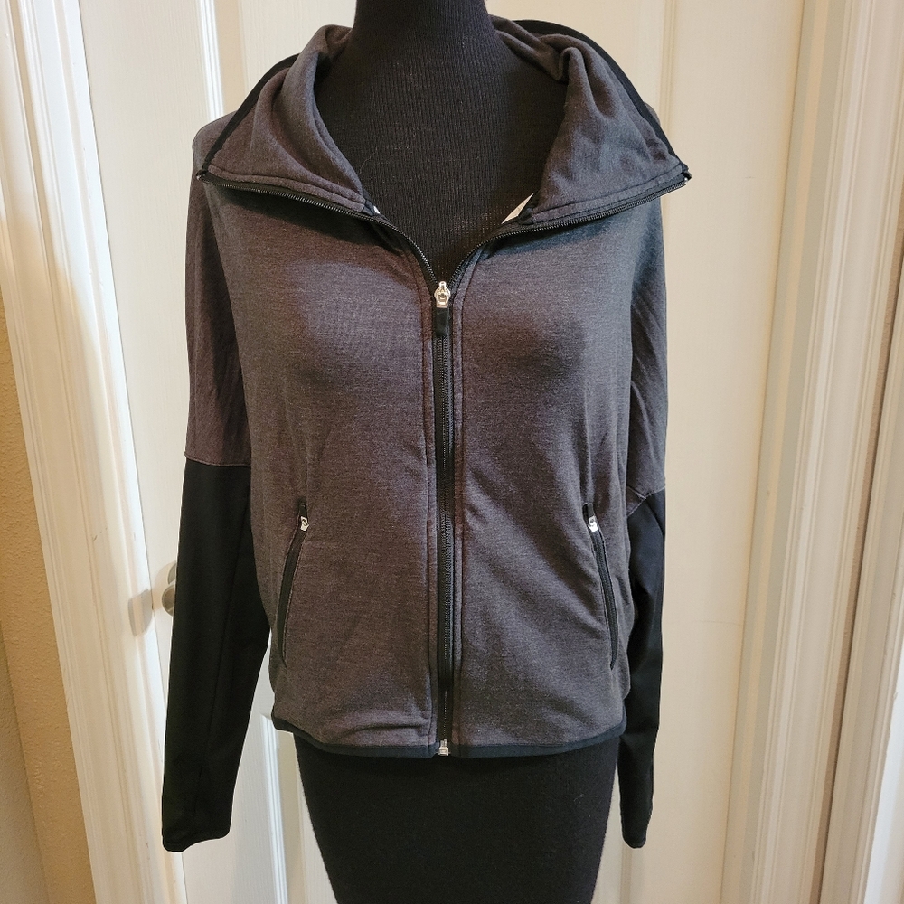 Nike  grey zip up with Hood